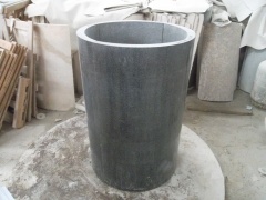 g654 grijze granieten kolommen