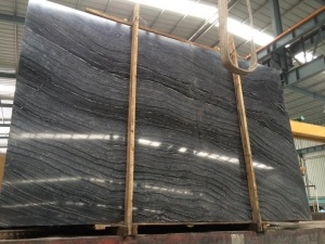 Chinese zebra zwarte oude houten marmer gepolijst grote platen