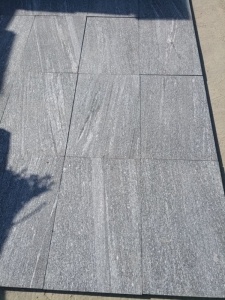 grijze landschap stenen granieten plaat tegel