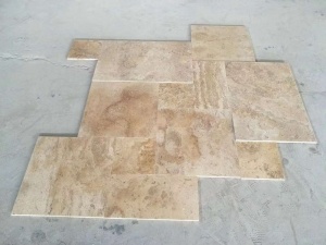China gouden travertijn stenen vloer