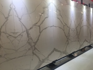 Carrara witte stenen platen van gekristalliseerd nano glas