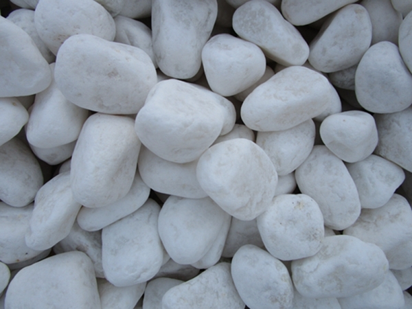 witte kleur rivier kiezelsteen stenen tegels