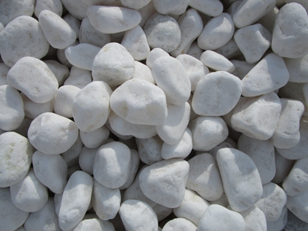 witte kleur rivier kiezelsteen stenen tegels