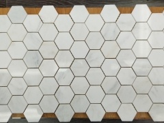 Oriental White Marble Hexagon Mosaic Tile