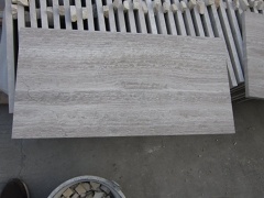 witte houten korrel marmeren keuken vloertegel
