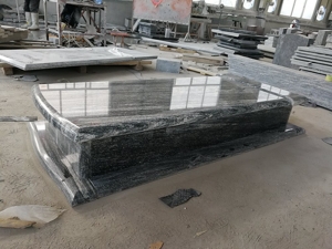 nero sandiago veelkleurig grijs graniet begraafplaats grafsteen