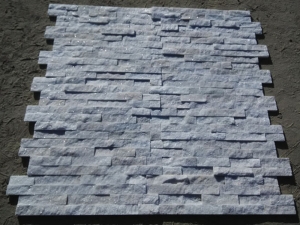 witte kwartsiet natuurlijke gekweekte stenen muur