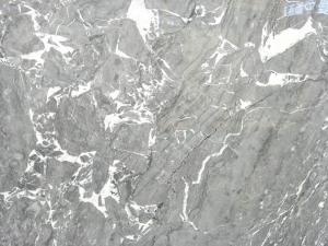 Galaxy Silver Grey Marble met witte Veining-plaat