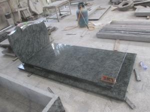 Olijfgroen graniet Franse stijl begraafplaats grafstenen