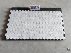 Bianco Carrara Hexagon marmer honingraatmozaïek