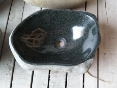 Over the Counter Bathroom River Stone Sink