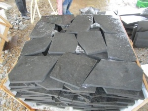 Zhangpu Black Basalt Gevlamd Random Crazy Stone bestrating