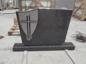 Nieuwe G654 Cross Carving Gravestone Funeral Headstones