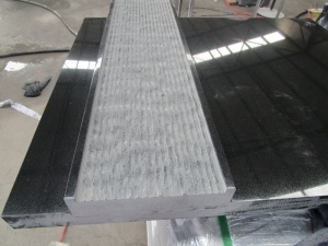 China Zwarte graniet aangepaste grafsteen Washboard grafsteen