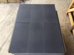 Hainan Black Basalt Exterior Wall Cladding Honed Floor Tile