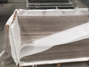 China Nieuwe houten grijze tegels van ader marmeren platen