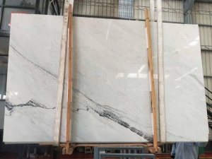 China Goedkope Volakas White Marble Slab