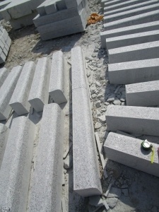 china G383 parelbloem grijs graniet trottoirband