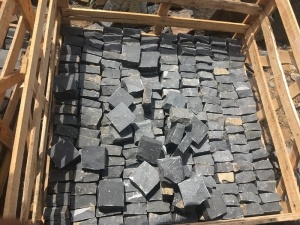 china zwarte basalt kubus steen
