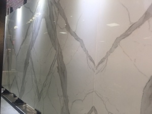 Carrara witte stenen platen van gekristalliseerd nano glas