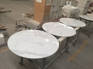 calacatta witte gepolijste marmeren tafel
